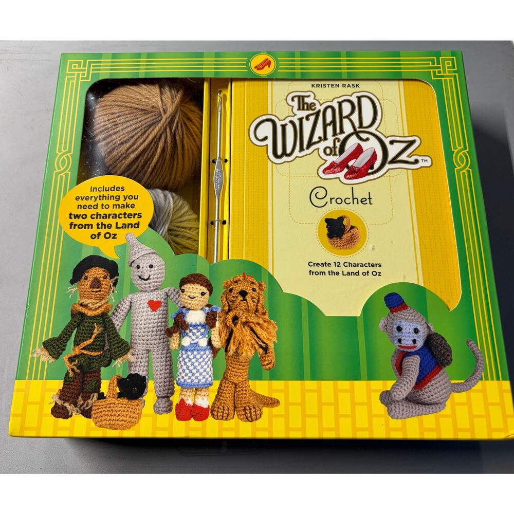 The Wizard of Oz Crochet Kit by Kristen Rask NIB